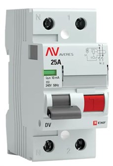 УЗО  EKF rccb-2-25-10-ac-av 1126408