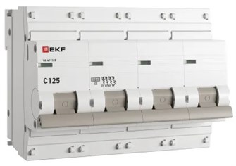 Автоматический выключатель  EKF mcb47100-4-125C-pro 1219873