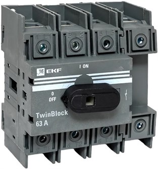 Рубильник  EKF tb-63-4p-f 1133509