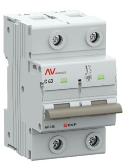 Автоматический выключатель  EKF mcb125-2-63C-av 1129935