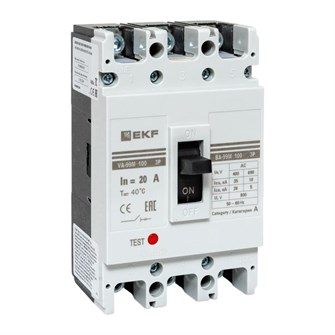 Автоматический выключатель в литом корпусе  EKF mccb99-100-20m 1145059