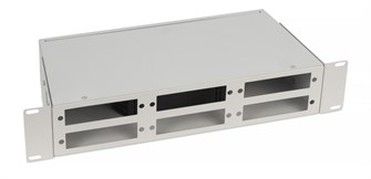 Кросс оптический стоечный  Cabeus FO-CS-19-6FP-GY 1037294