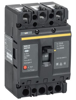 Автоматический выключатель в литом корпусе  IEK SVA10-3-0050-02 1147527