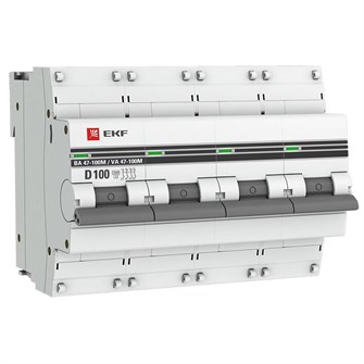 Автоматический выключатель  EKF mcb47100m-4-100D-pro 1126175