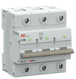 Автоматический выключатель  EKF mcb125-3-100C-av 1129931