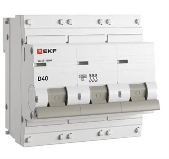 Автоматический выключатель  EKF mcb47100m-3-40D-pro 1129945