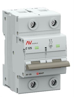 Автоматический выключатель  EKF mcb125-2-125C-av 1129934