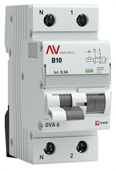 Автомат дифференциальный EKF rcbo6-1pn-10B-300-ac-av 1126350