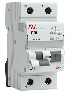 Автомат дифференциальный EKF rcbo6-1pn-20B-300-ac-av 1126353