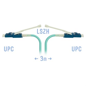 Кабель патч-корд волоконно-оптический SNR SNR-PC-LC/UPC-MM-DPX-HD-3m (2,0) 1164801