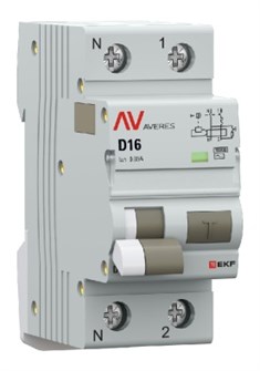 Автомат дифференциальный EKF rcbo10-1pn-16D-30-ac-av 1126641