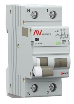 Автомат дифференциальный EKF rcbo10-1pn-6D-30-ac-av 1126646