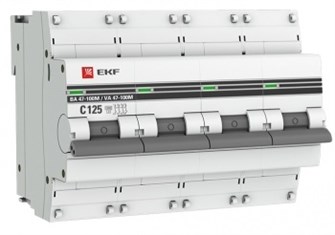 Автоматический выключатель  EKF mcb47100m-4-125C-pro 1126189