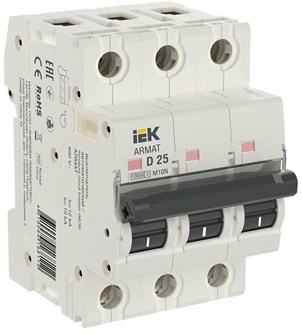 Автоматический выключатель  IEK AR-M10N-3-D025 902799