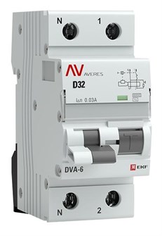 Автомат дифференциальный EKF rcbo6-1pn-32D-30-ac-av 1126290