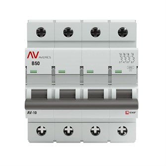 Автоматический выключатель  EKF mcb10-4-50B-av 1125979