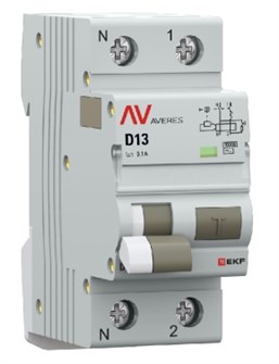 Автомат дифференциальный EKF rcbo10-1pn-13D-100-ac-av 1126664