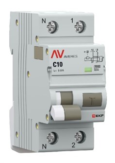 Автомат дифференциальный EKF rcbo10-1pn-10C-30-a-av 1126559