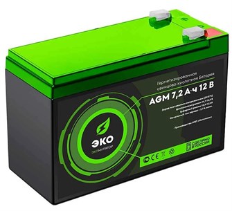 Батарея аккумуляторная  Источник ЭКО ЭКО 12-7,2 1111489