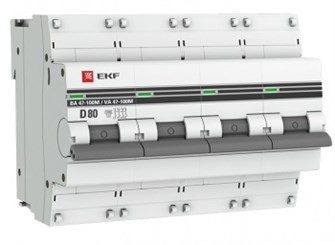 Автоматический выключатель  EKF mcb47100m-4-80D-pro 1126177