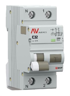 Автомат дифференциальный EKF rcbo10-1pn-32C-100-ac-av 1126660