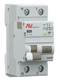 Автомат дифференциальный EKF rcbo10-1pn-25B-300-ac-av 1126675