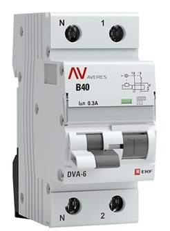 Автомат дифференциальный EKF rcbo6-1pn-40B-300-ac-av 1126356