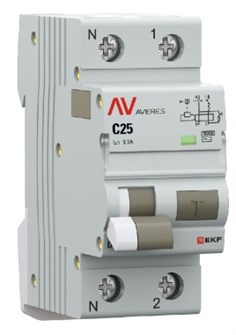 Автомат дифференциальный EKF rcbo10-1pn-25C-300-ac-av 1126683