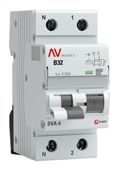 Автомат дифференциальный EKF rcbo6-1pn-32B-30-a-av 1126194