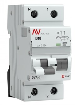 Автомат дифференциальный EKF rcbo6-1pn-10D-30-a-av 1126208