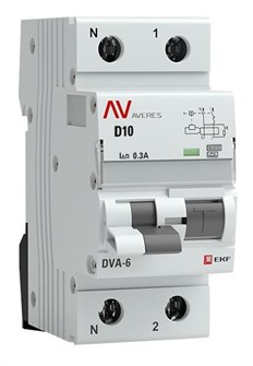 Автомат дифференциальный EKF rcbo6-1pn-10D-300-a-av 1126257