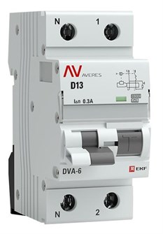 Автомат дифференциальный EKF rcbo6-1pn-13D-300-a-av 1126258