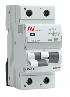 Автомат дифференциальный EKF rcbo6-1pn-32D-30-a-av 1126213