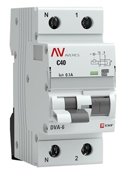 Автомат дифференциальный EKF rcbo6-1pn-40C-100-a-av 1126230