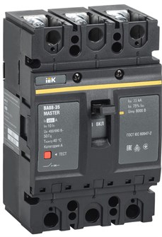 Автоматический выключатель в литом корпусе  IEK SVA30-3-0250-02 1147536