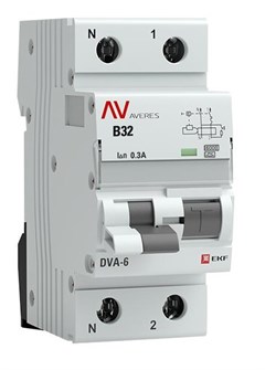 Автомат дифференциальный EKF rcbo6-1pn-32B-300-a-av 1126245