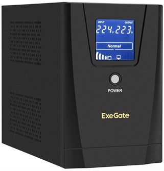 Источник бесперебойного питания  Exegate SpecialPro Smart LLB-1500.LCD.AVR.C13.RJ.USB 890533