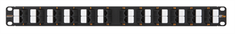 Патч-панель  NikoMax NMC-RP24UD2-AN-1U-BK 595983