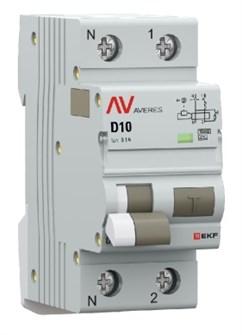 Автомат дифференциальный EKF rcbo10-1pn-10D-100-a-av 1126590