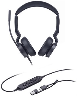 Гарнитура проводная Yealink UH46 Dual UC USB-C/A 1234605