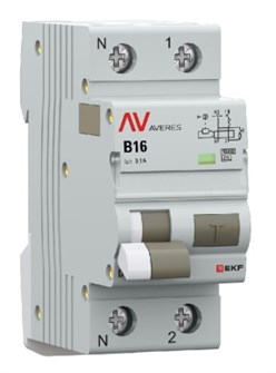 Автомат дифференциальный EKF rcbo10-1pn-16B-100-a-av 1126576