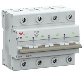Автоматический выключатель  EKF mcb125-4-63C-av 1129937