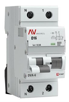 Автомат дифференциальный EKF rcbo6-1pn-16D-300-a-av 1126259