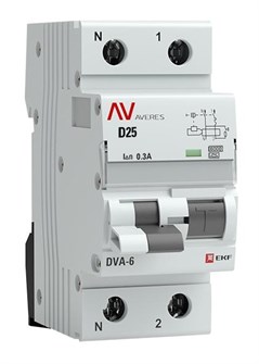 Автомат дифференциальный EKF rcbo6-1pn-25D-300-a-av 1126261