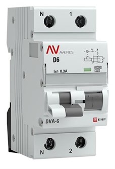 Автомат дифференциальный EKF rcbo6-1pn-6D-300-a-av 1126264