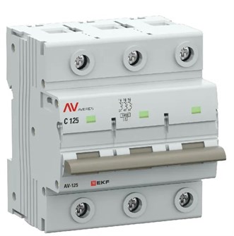 Автоматический выключатель  EKF mcb125-3-125D-av 1130035
