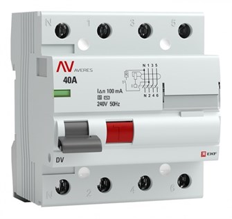 УЗО  EKF rccb-4-40-100-s-av 1126446