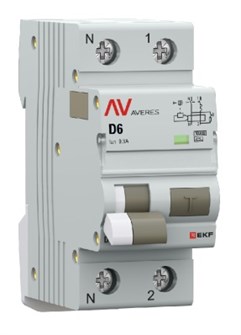 Автомат дифференциальный EKF rcbo10-1pn-6D-300-a-av 1126622