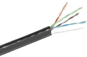 Кабель витая пара U/UTP 5e кат. 4 пары Exegate UTP4-C5e-CU-S24-SW-OUT-PE-BK-305 803552