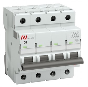 Автоматический выключатель  EKF mcb10-4-06D-av 1126096